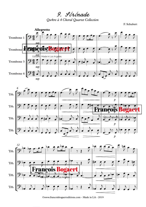 Serenade - Qu4tre à 4 Choral Quartet